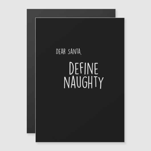 Funny Christmas Naughty Nice Santa Checklist  (Voorkant / Achterkant)