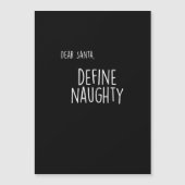 Funny Christmas Naughty Nice Santa Checklist  (Voorkant)