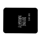 Funny Christmas Naughty Nice Santa Checklist  Magneet (Horizontaal)