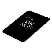 Funny Christmas Naughty Nice Santa Checklist  Magneet (Linkerzijde)