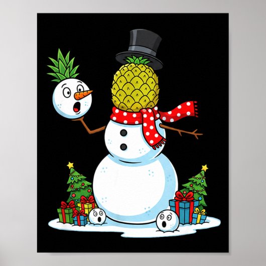 Funny Christmas Ne Snowman Xmas Mens Womens Kids  Poster (Voorkant)