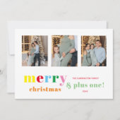 Funny Christmas & New Beginnings 3 Multi Photos Feestdagenkaart (Voorkant)