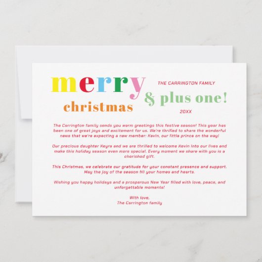 Funny Christmas & New Beginnings 3 Multi Photos Feestdagenkaart (Achterkant)