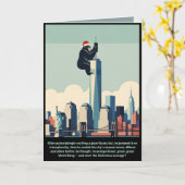 Funny Christmas New York Kaart (Gele Bloem)