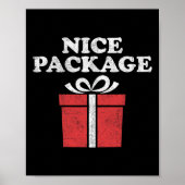 Funny Christmas Nice Package Retro Ugly Party Adul Poster (Voorkant)