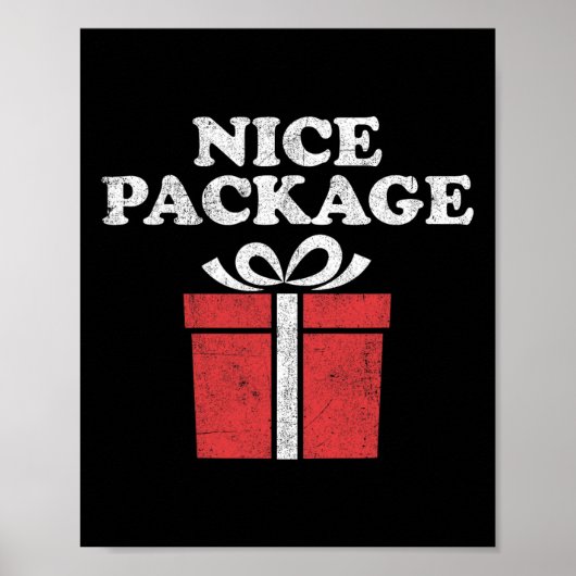 Funny Christmas Nice Package Retro Ugly Party Adul Poster (Voorkant)
