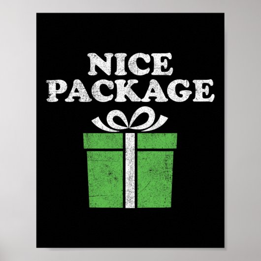 Funny Christmas Nice Package Retro Ugly Party Adul Poster (Voorkant)