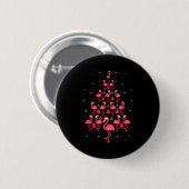 Funny Christmas Nk Flamingo Tree Holiday Gift Bird Ronde Button 5,7 Cm (Voorkant /achterkant)
