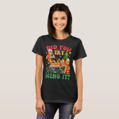 Funny Christmas Nurse Did You Try Icing It_ Ginger T-shirt (Voorkant volledig)