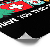 Funny Christmas Nurse Have You Tried Icing It Ging Poster (Hoek)