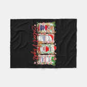 Funny Christmas Nurse Silent Night Medical Humor  Fleece Deken (Voorkant (Horizontaal))