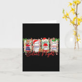 Funny Christmas Nurse Silent Night Medical Humor  Kaart (Gele Bloem)