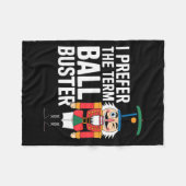 Funny Christmas Nutcracker- Ball Buster Funny Mens Fleece Deken (Voorkant (Horizontaal))