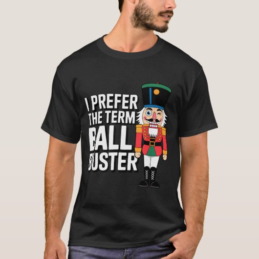 Funny Christmas Nutcracker- Ball Buster Funny Mens T-shirt (Voorkant)