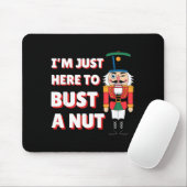 Funny Christmas Nutcracker- Bust A Nut Funny Mens Muismat (Met muis)