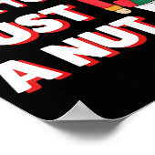 Funny Christmas Nutcracker- Bust A Nut Funny Mens Poster (Hoek)