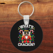 Funny Christmas Nutcracker Men Kids N Boys Whats C Sleutelhanger (Voorkant)