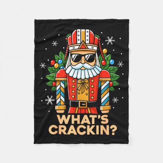 Funny Christmas Nutcracker Men Kids Teen Boys What Fleece Deken (Voorkant)