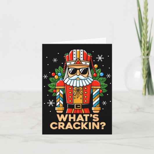 Funny Christmas Nutcracker Men Kids Teen Boys What Kaart (Voorkant)