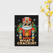 Funny Christmas Nutcracker Men Kids Teen Boys What Kaart (Gele Bloem)
