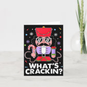 Funny Christmas Nutcracker Men Kids Teen Boys What Kaart (Voorkant)