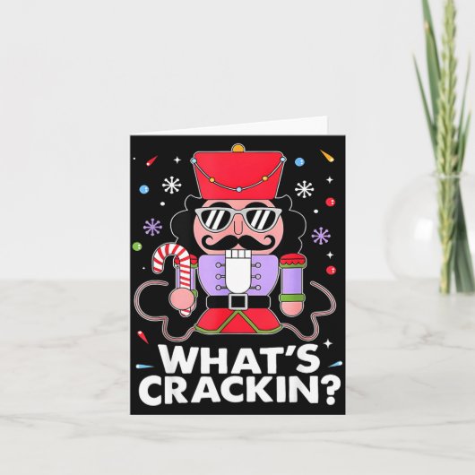 Funny Christmas Nutcracker Men Kids Teen Boys What Kaart (Voorkant)