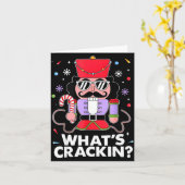 Funny Christmas Nutcracker Men Kids Teen Boys What Kaart (Gele Bloem)