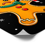 Funny Christmas Oh Snap Gingerbread Man Cookie X M Poster (Hoek)