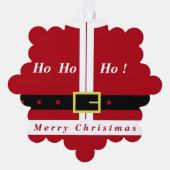 Funny Christmas Ornament Kaart Gift met Santa (Voorkant)