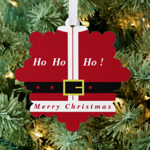 Funny Christmas Ornament Kaart Gift met Santa
