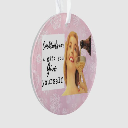 Funny Christmas Ornament Retro Best Friend Gift (voorkant)