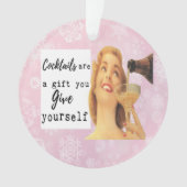 Funny Christmas Ornament Retro Best Friend Gift  (voorkant)