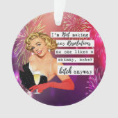 Funny Christmas Ornament Retro Best Friend NYE (voorkant)