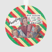 Funny Christmas Ornament Retro Best Friend Parent (achterkant)