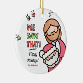Funny Christmas ornaments humor Keramisch Ornament (Rechts)