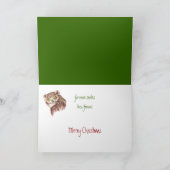 Funny Christmas Owl with Attitude Bird Humor Feestdagen Kaart (Binnen)