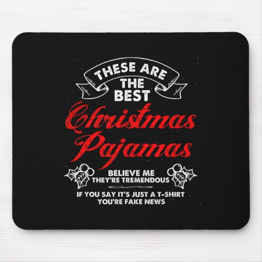 Funny Christmas Pajamas Donald Trump Gag Joke Pjs  Muismat (Voorkant)