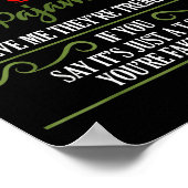 Funny Christmas Pajamas Donald Trump Gag Joke Pjs  Poster (Hoek)