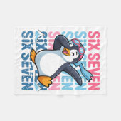 Funny Christmas Penguin Dabbing Xmas Dab Six Seven Fleece Deken (Voorkant (Horizontaal))