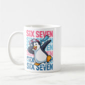 Funny Christmas Penguin Dabbing Xmas Dab Six Seven Koffiemok (Links)
