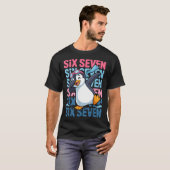 Funny Christmas Penguin Dabbing Xmas Dab Six Seven T-shirt (Voorkant volledig)