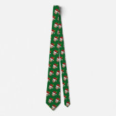 Funny Christmas Photo Face Santa Hat Gift Neck Tie Stropdas (Voorkant)