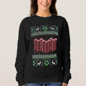 Funny Christmas Poker Chips Ugly Sweater (Voorkant)