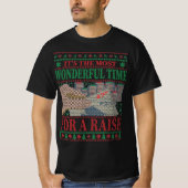 FUNNY CHRISTMAS POKER UGLY SWEATER T-SHIRT (Voorkant)