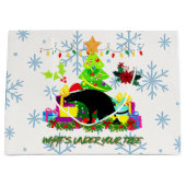 Funny Christmas Pooping Dog Groot Cadeauzakje (Voorkant)