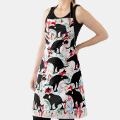 Funny Christmas Pooping Dogs Holiday Cooking  Schort (Insitu)