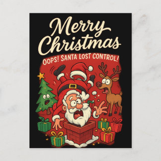 funny Christmas Postcard Briefkaart