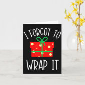 Funny Christmas Pregnancy Announcement I Forgot To Kaart (Gele Bloem)