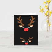 Funny Christmas Pregnancy Reindeer Pregnancy Annou Kaart (Gele Bloem)