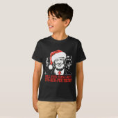 Funny Christmas President Trump Pajamas Ugly Xmas  T-shirt (Voorkant volledig)
